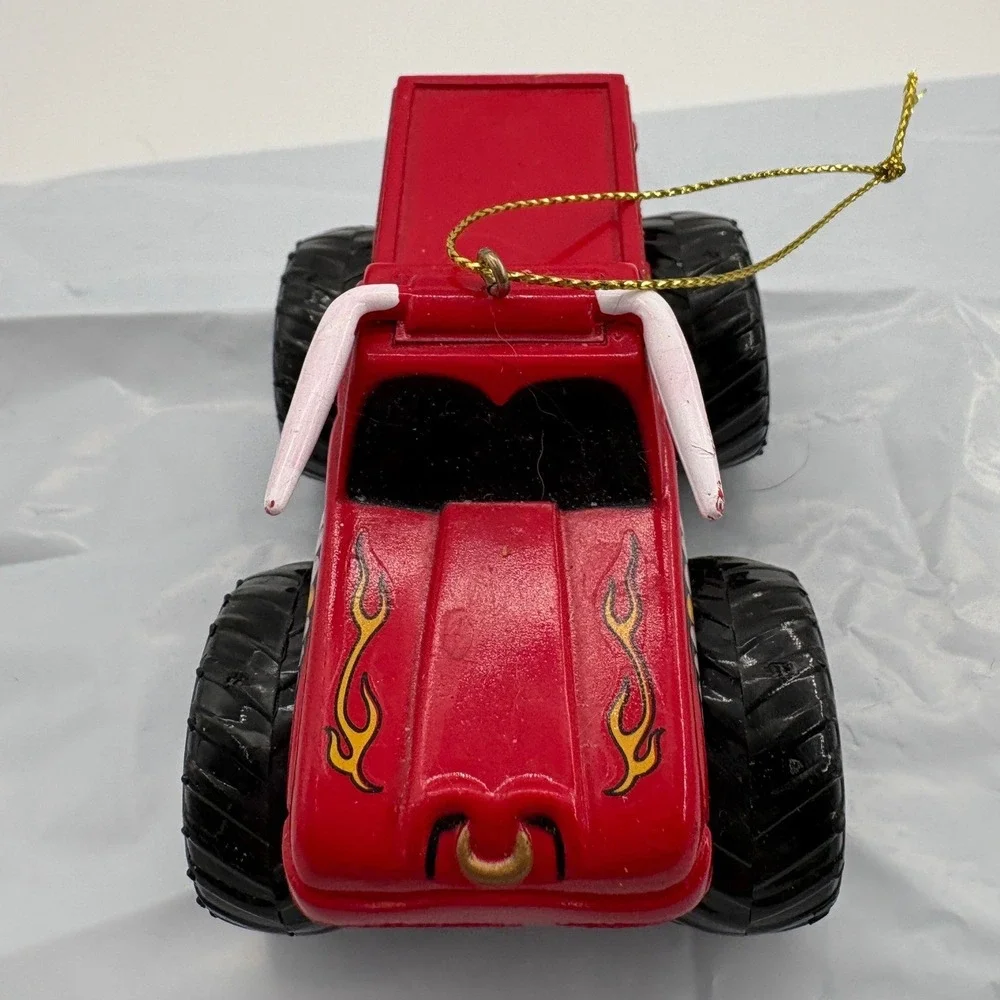 Kurt Adler Monster Jam El Toro Loco Christmas Ornament Red Bull Flame Truck